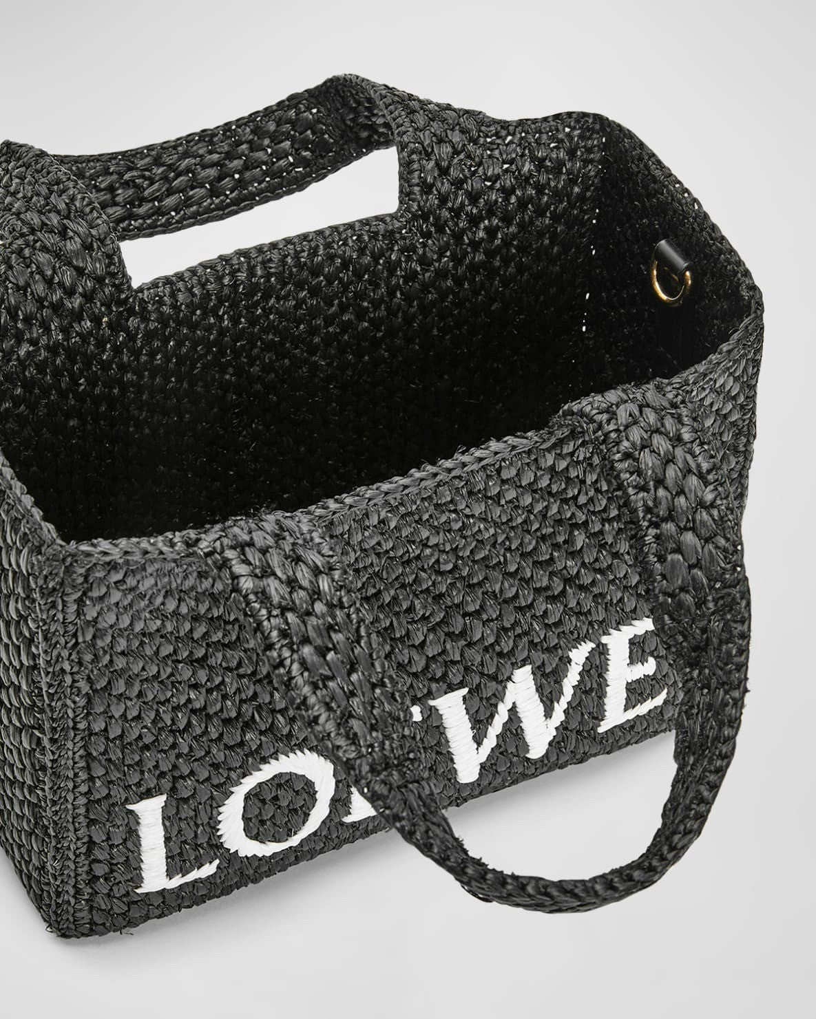 Loewe Borsa Tote Small Font in Rafia