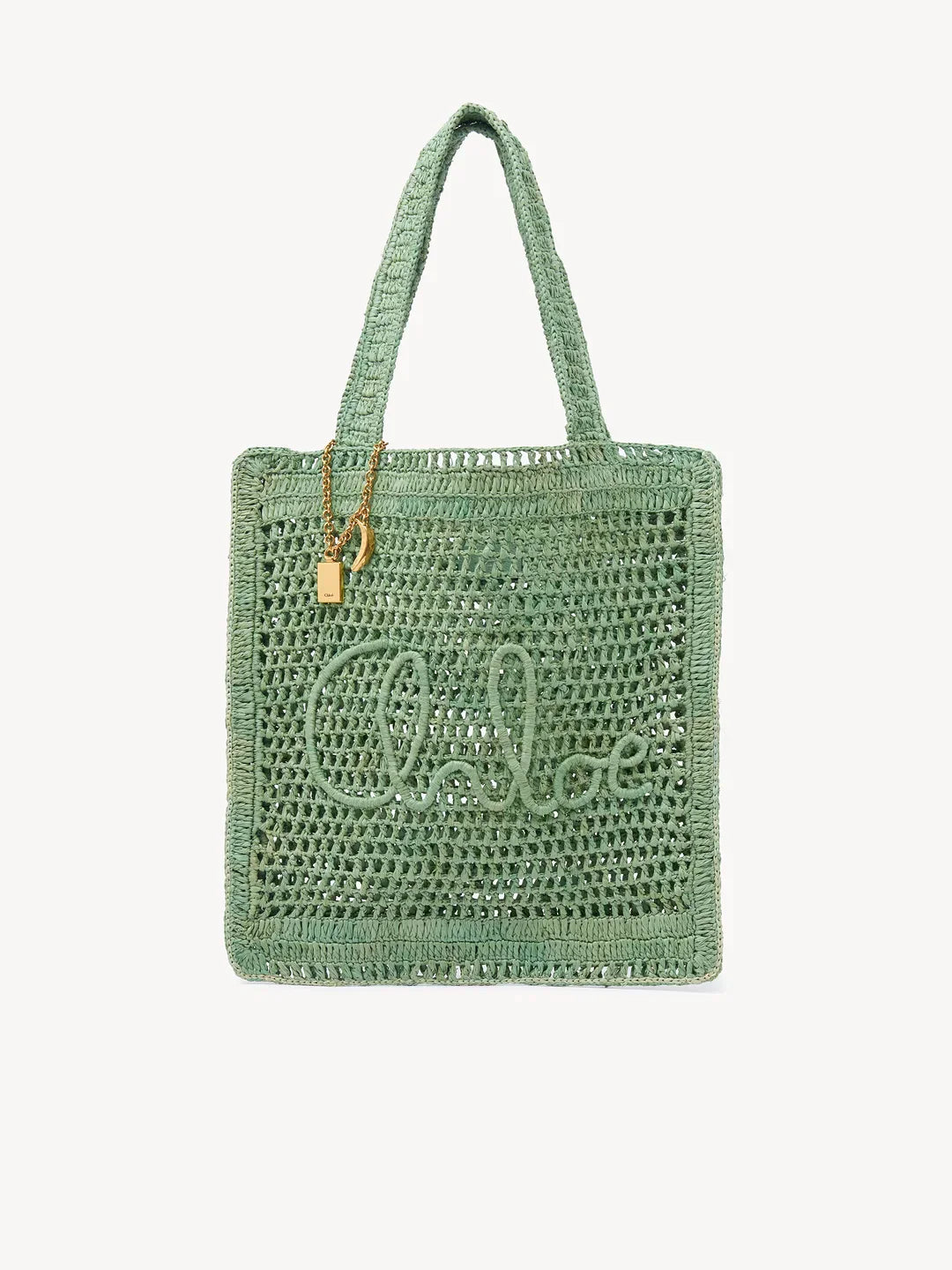 Chloé Borsa Tote Banana Estiva in Rafia