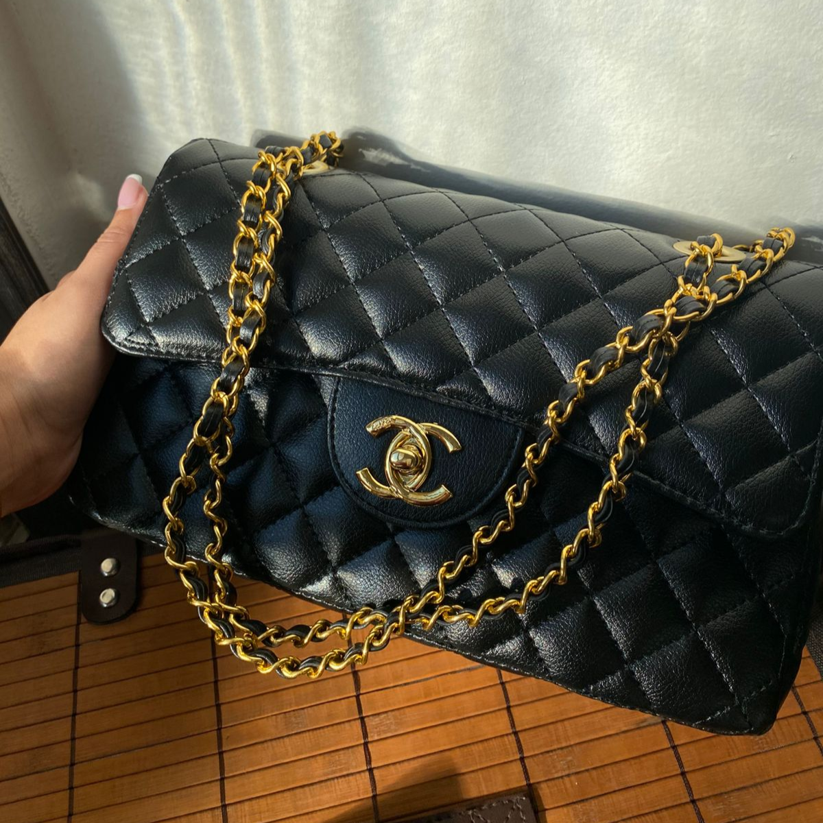 Borsa Classica Flap CH – Nero