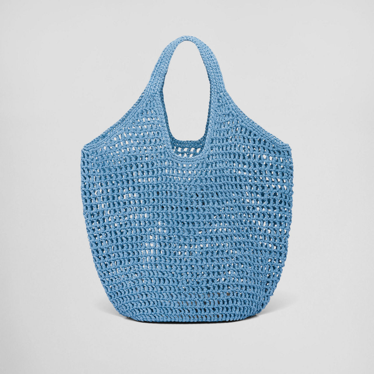 PR Borsa Tote in Rafia - Blu