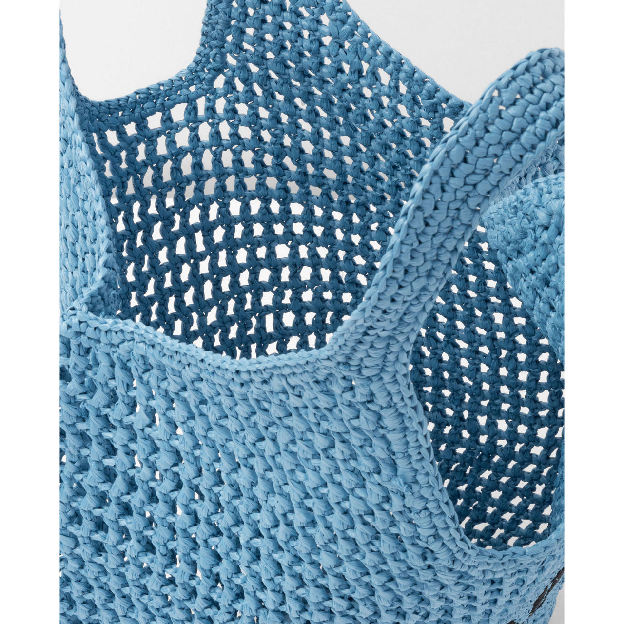 PR Borsa Tote in Rafia - Blu