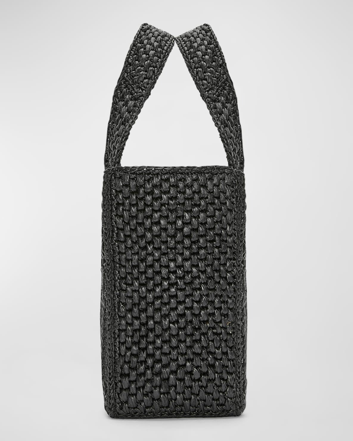 Loewe Borsa Tote Small Font in Rafia