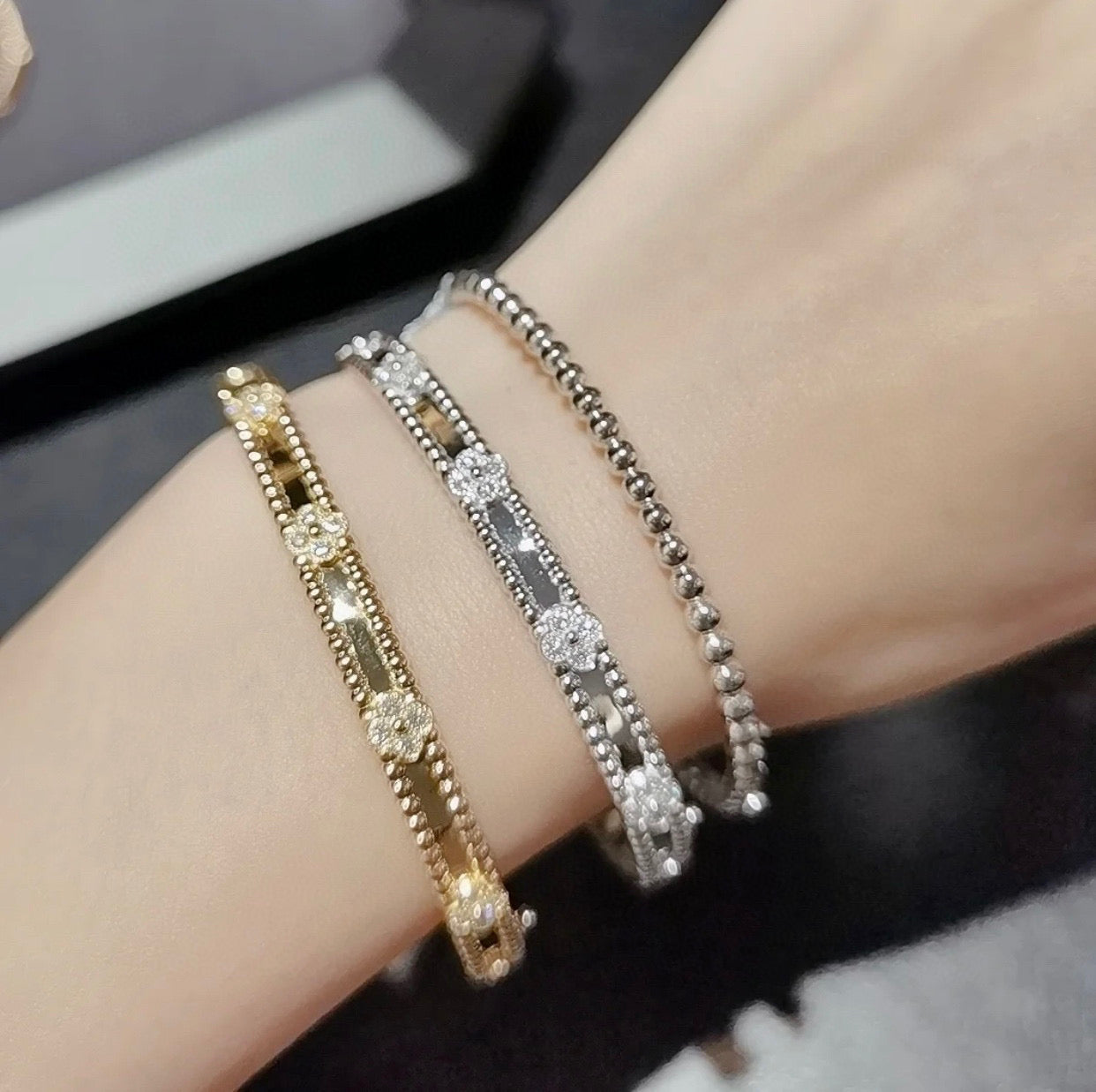 Bracciale Quadrifoglio Diamanti VC