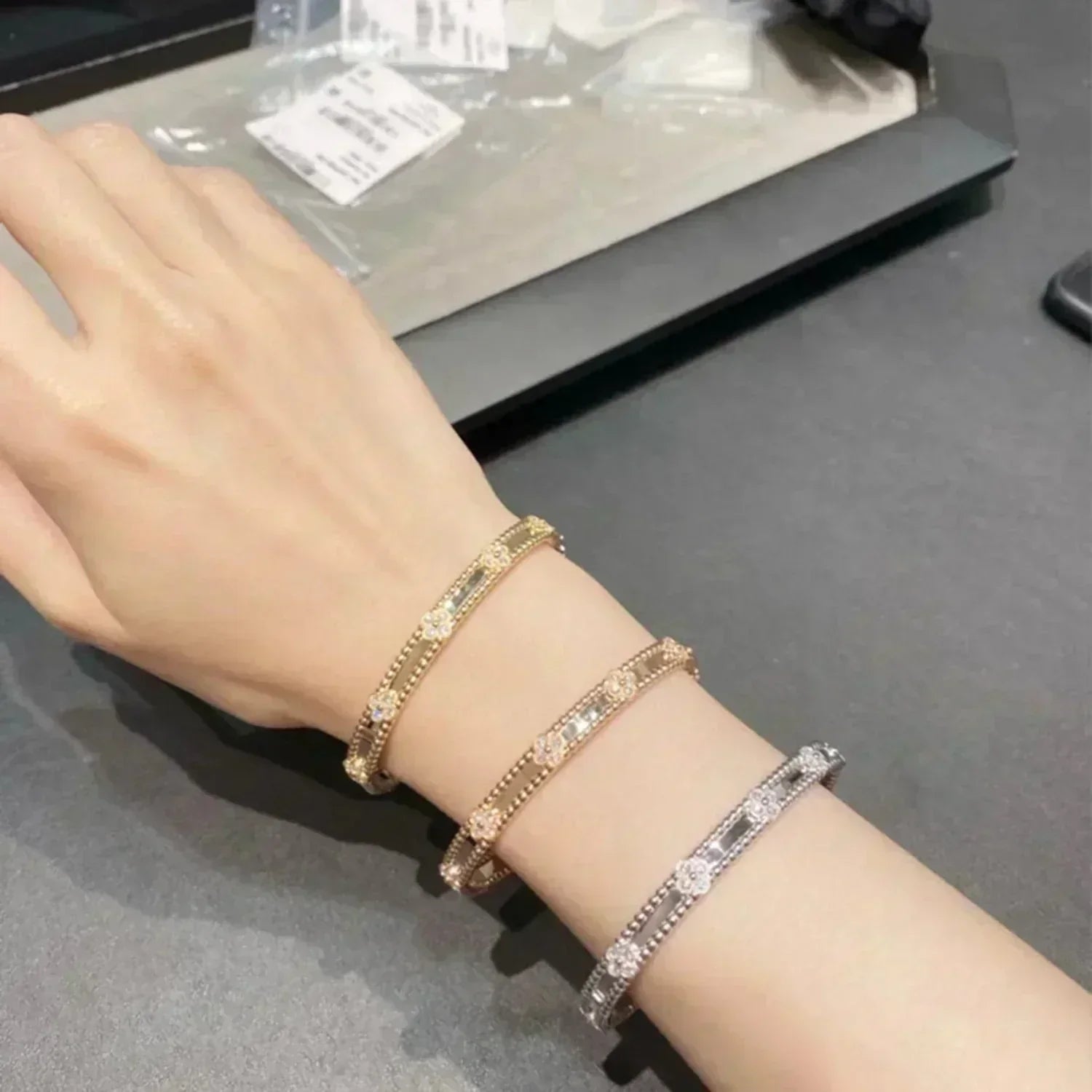 Bracciale Quadrifoglio Diamanti VC