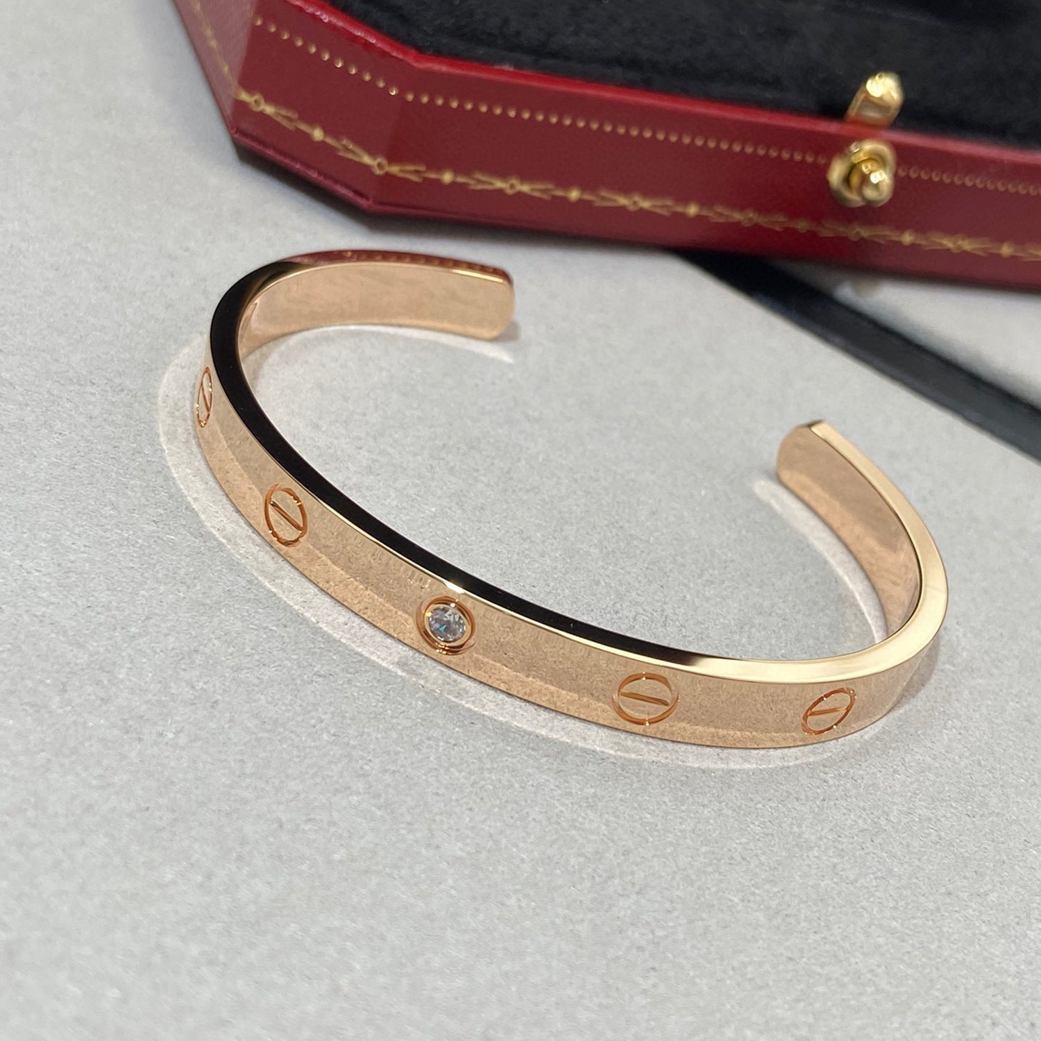 Bracciale Love Diamanti Open Bracciale a polsino