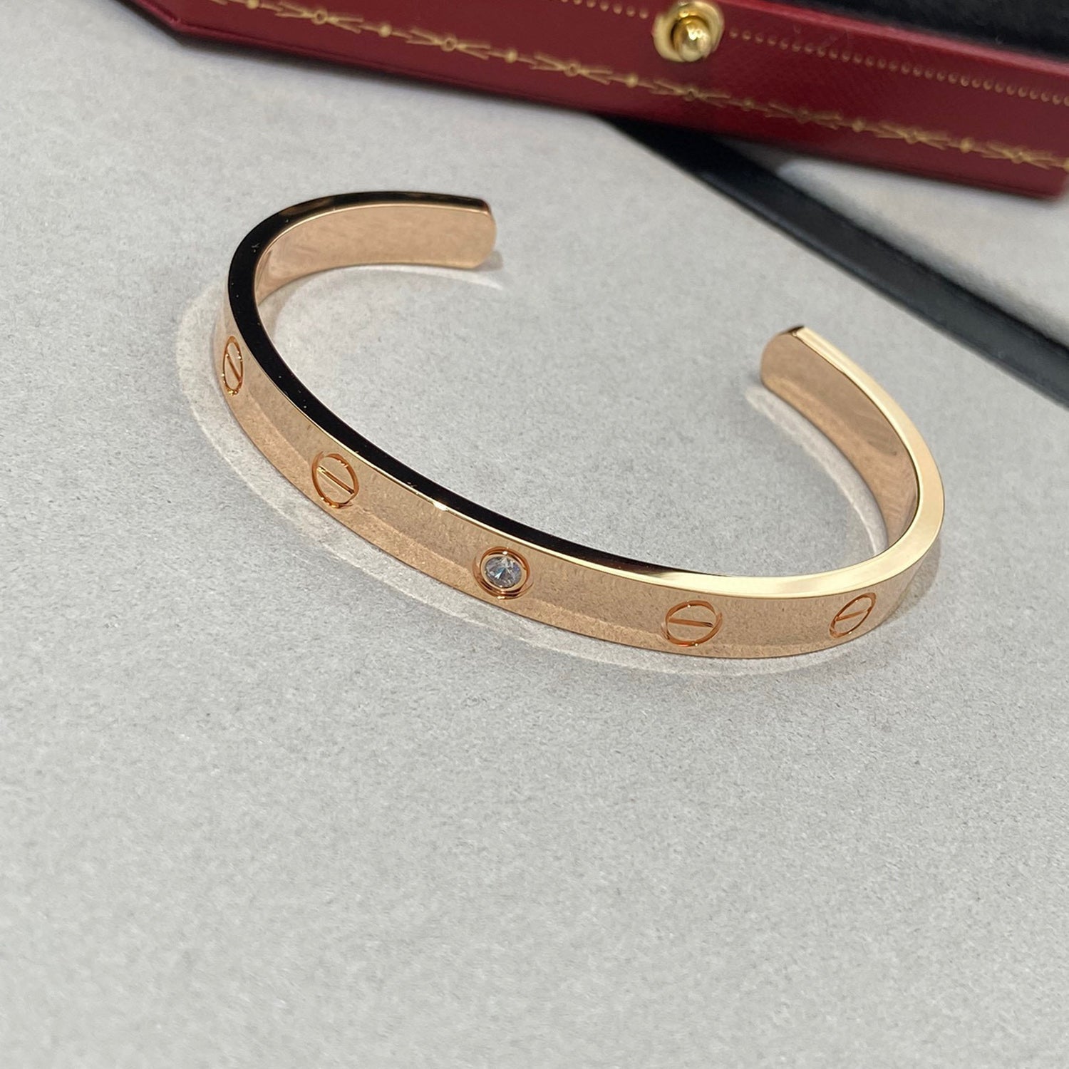 Bracciale Love Diamanti Open Bracciale a polsino