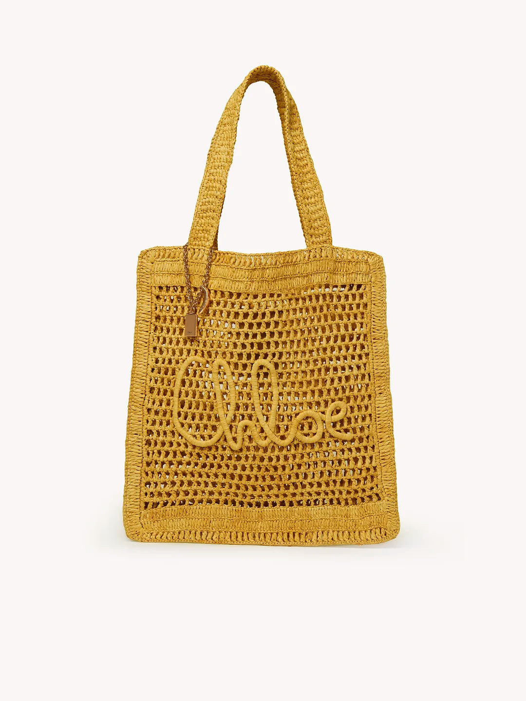 Chloé Borsa Tote Banana Estiva in Rafia